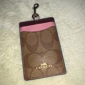 ID card case without lanyard strap